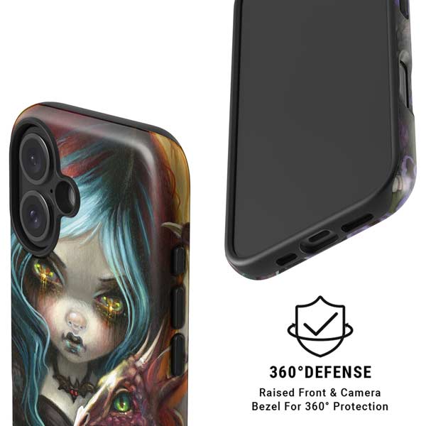 Gothic Vampire Fairy with Dragon & Skulls by Jasmine Becket-Griffith iPhone 16 Magsafe Impact Case