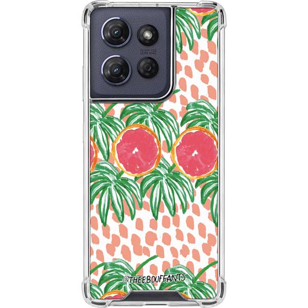 Bouffants and Broken Hearts Graphic Grapefruit Moto G 5G (2025) Clear Case