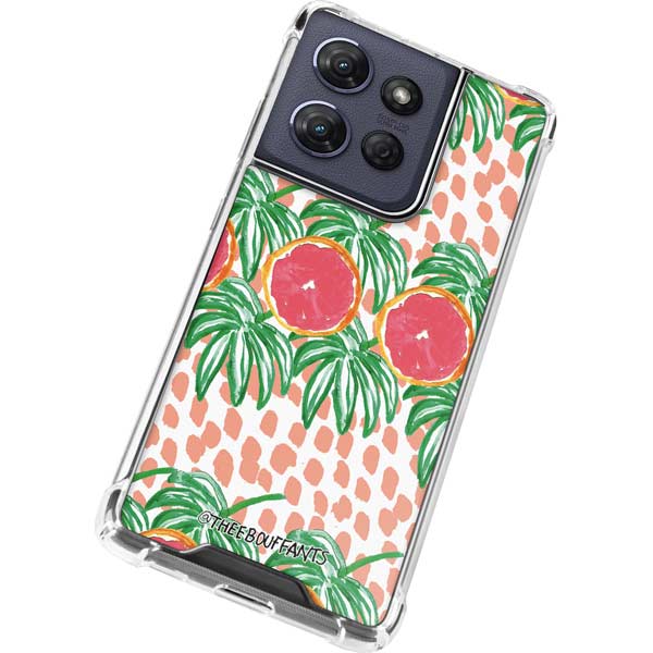 Bouffants and Broken Hearts Graphic Grapefruit Moto G 5G (2025) Clear Case