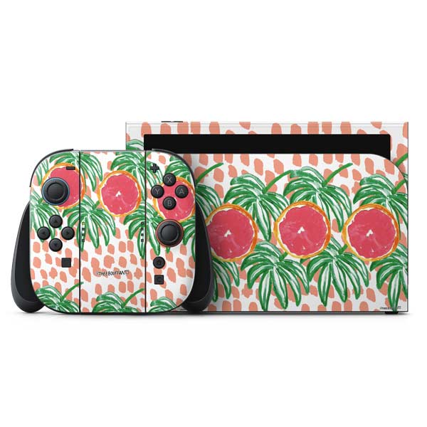 Bouffants and Broken Hearts Graphic Grapefruit Nintendo Skins