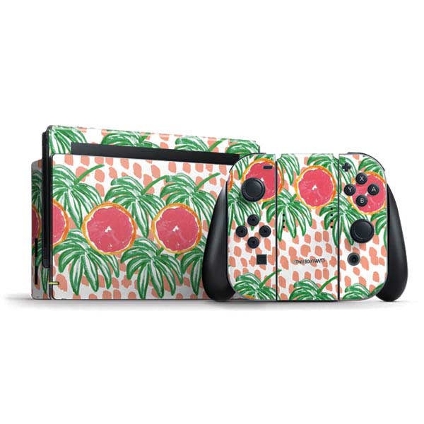 Bouffants and Broken Hearts Graphic Grapefruit Nintendo Skins