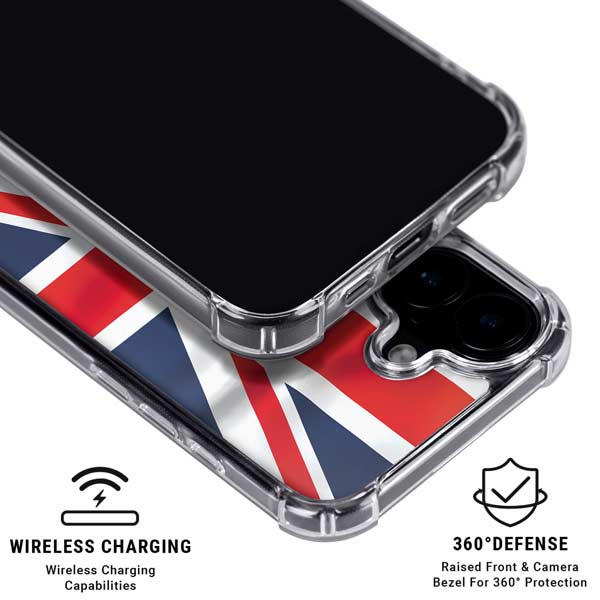 Great Britain Flag iPhone 17 Clear Case