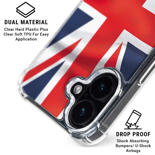 Great Britain Flag iPhone 17 Clear Case