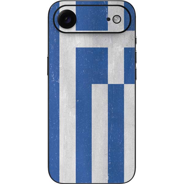 Greece Flag Distressed iPhone 17 Air Skin