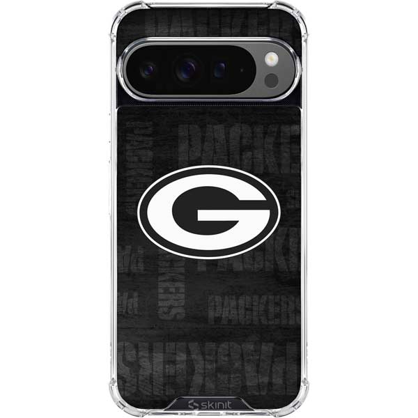 NFL Green Bay Packers Black & White Google Pixel 10 Pro Clear Case