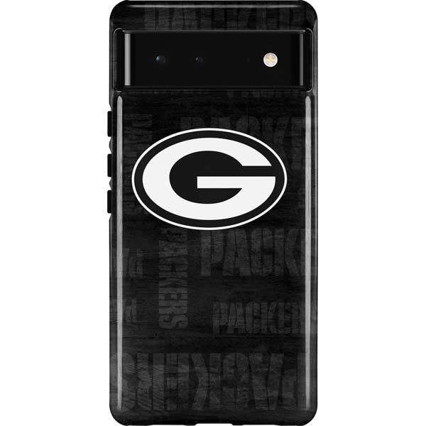 NFL Green Bay Packers Black & White Pixel Cases