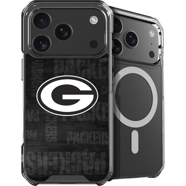 NFL Green Bay Packers Black & White iPhone 17 Pro Max MagSafe Case