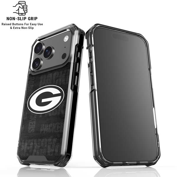 NFL Green Bay Packers Black & White iPhone 17 Pro Max MagSafe Case