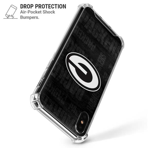 NFL Green Bay Packers Black & White iPhone X/XS Clear Case