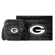 NFL Green Bay Packers Black & White Nintendo Switch 2 (2025) with Joy-Con Skin
