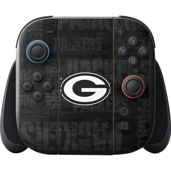NFL Green Bay Packers Black & White Nintendo Switch 2 (2025) with Joy-Con Skin