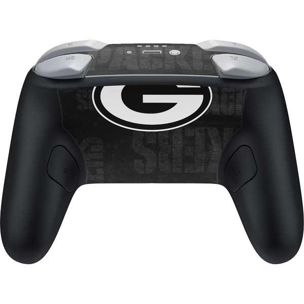 NFL Green Bay Packers Black & White Nintendo Switch 2 (2025) Pro Controller Skin