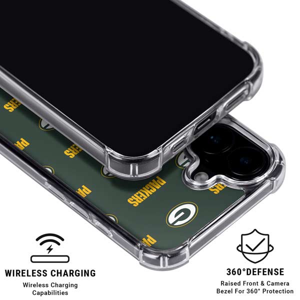 NFL Green Bay Packers Blitz Series iPhone 17 Clear Case