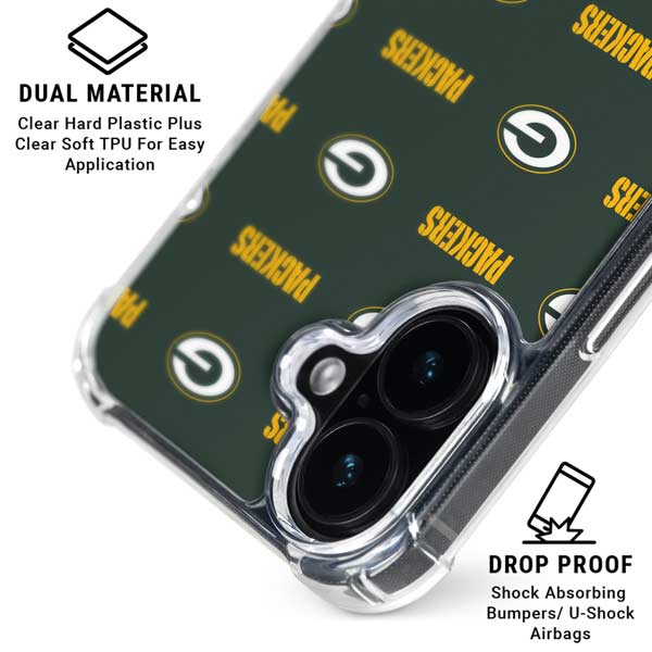 NFL Green Bay Packers Blitz Series iPhone 17 Clear Case