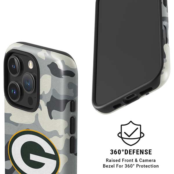 NFL Green Bay Packers Camo iPhone 16 Pro Max Magsafe Impact Case