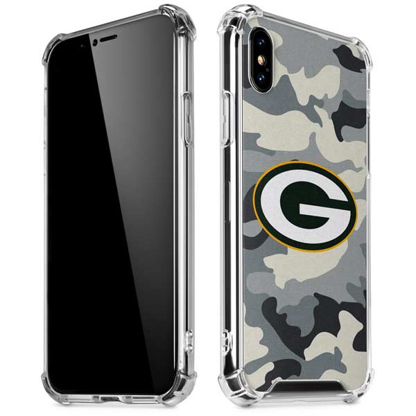 NFL Green Bay Packers Camo iPhone X/XS Clear Case