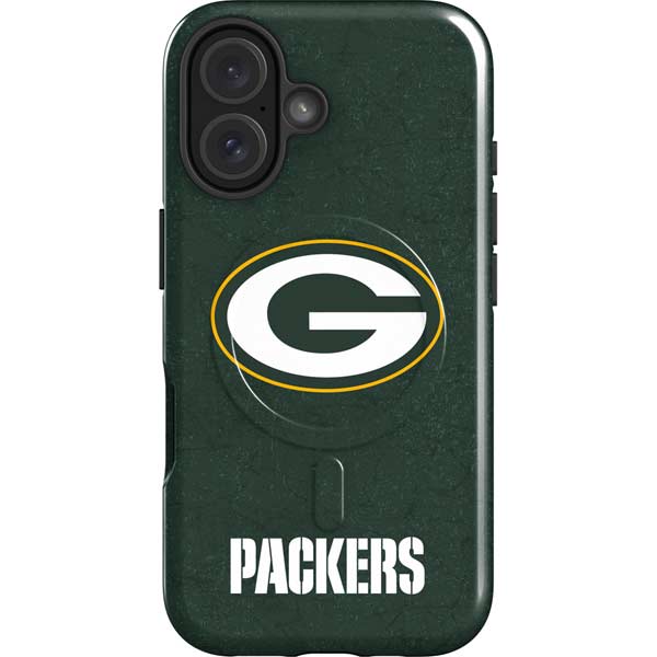NFL Green Bay Packers Distressed iPhone 16 Magsafe Impact Case