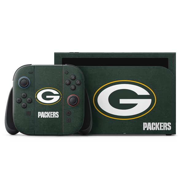 NFL Green Bay Packers Distressed Nintendo Switch 2 (2025) with Joy-Con Skin