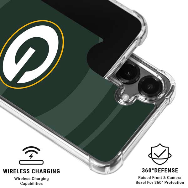 NFL Green Bay Packers Double Vision Galaxy S26 Plus Clear Case