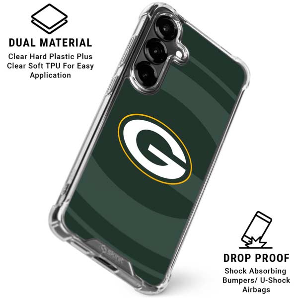 NFL Green Bay Packers Double Vision Galaxy S26 Plus Clear Case