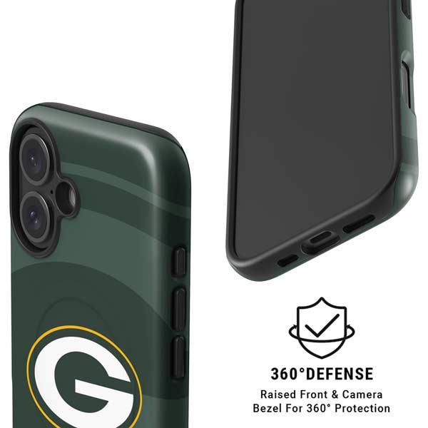 NFL Green Bay Packers Double Vision iPhone 16 Magsafe Impact Case