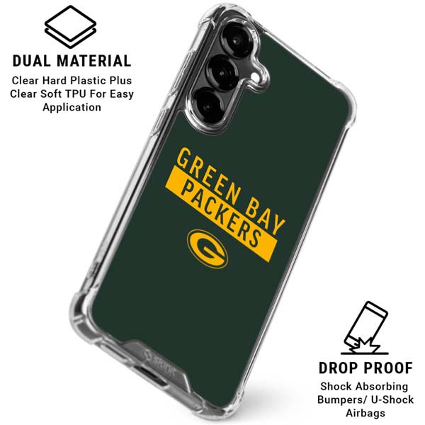 NFL Green Bay Packers Green Performance Series Galaxy S26 Plus Clear Case