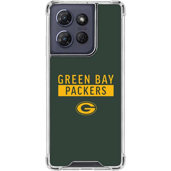 NFL Green Bay Packers Green Performance Series Moto G 5G (2025) Clear Case