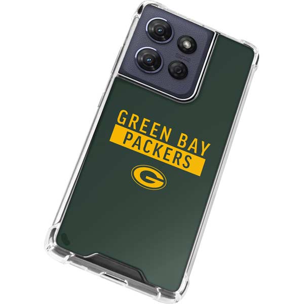NFL Green Bay Packers Green Performance Series Moto G 5G (2025) Clear Case