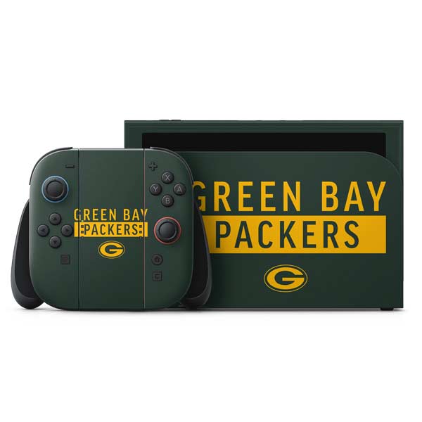NFL Green Bay Packers Green Performance Series Nintendo Switch 2 (2025) with Joy-Con Skin