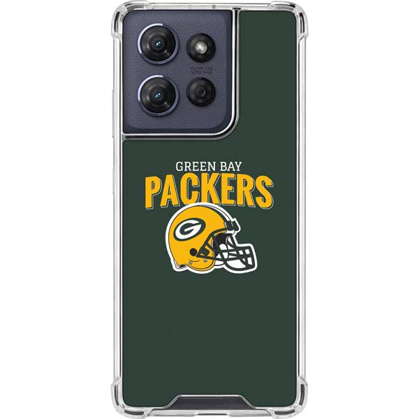 NFL Green Bay Packers Helmet Moto G Power 5G (2025) Clear Case