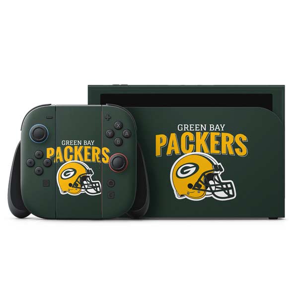 NFL Green Bay Packers Helmet Nintendo Switch 2 (2025) with Joy-Con Skin