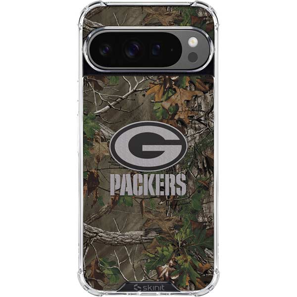 NFL Green Bay Packers Realtree Xtra Green Camo Google Pixel 10 Pro XL Clear Case