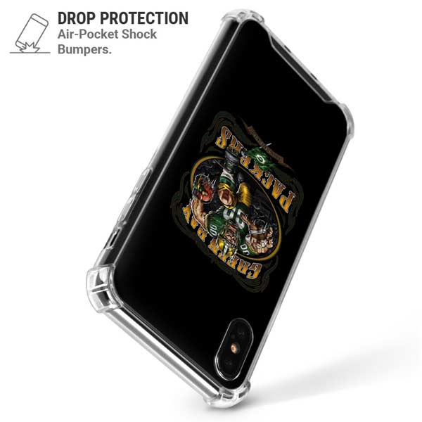 Liquid Blue NFL Green Bay Packers Running Back iPhone X/XS Clear Case