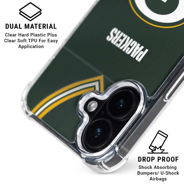NFL Green Bay Packers Team Jersey iPhone 17 Clear Case