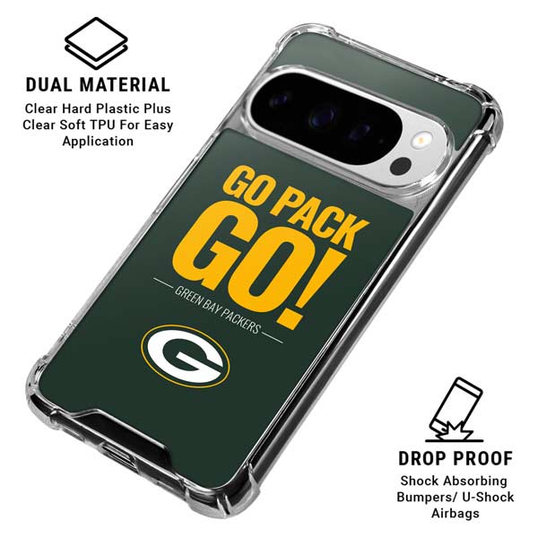 NFL Green Bay Packers Team Motto Google Pixel 10 Pro Clear Case