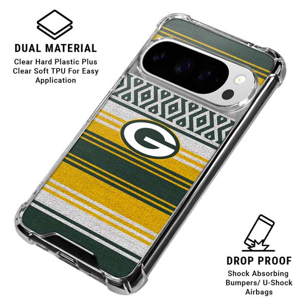 NFL Green Bay Packers Trailblazer Google Pixel 10 Pro XL Clear Case