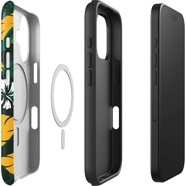 NFL Green Bay Packers Tropical Print iPhone 16 Magsafe Impact Case