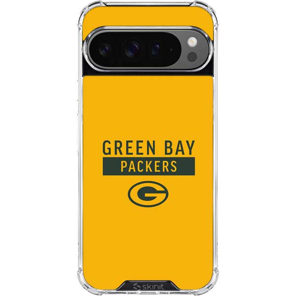 NFL Green Bay Packers Yellow Performance Series Google Pixel 10 Pro Clear Case