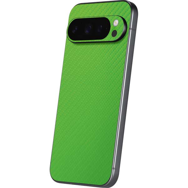 Green Carbon Fiber Specialty Texture Material Google Pixel 10 Pro XL Skin
