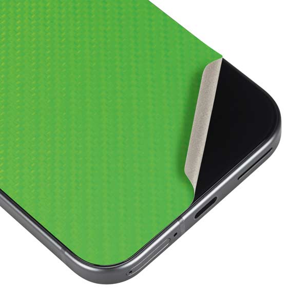 Green Carbon Fiber Specialty Texture Material Google Pixel 10 Pro XL Skin