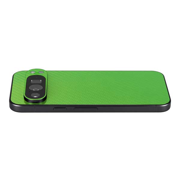 Green Carbon Fiber Specialty Texture Material Google Pixel 10 Pro XL Skin