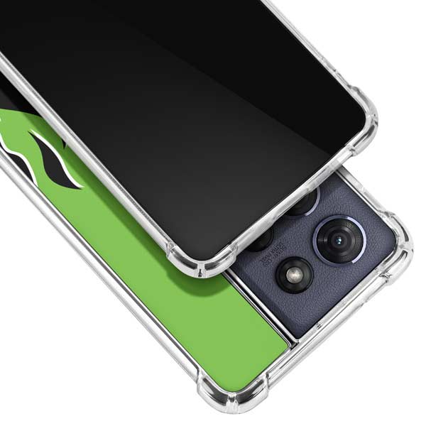 Green Flames Moto G 5G (2025) Clear Case