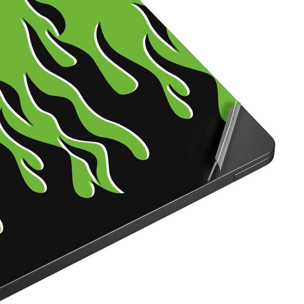 Green Flames Surface Laptop 7 15in Skin