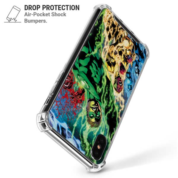 DC Comics Green Lantern Blackest Night Art work by Ivan Reis iPhone X/XS Clear Case
