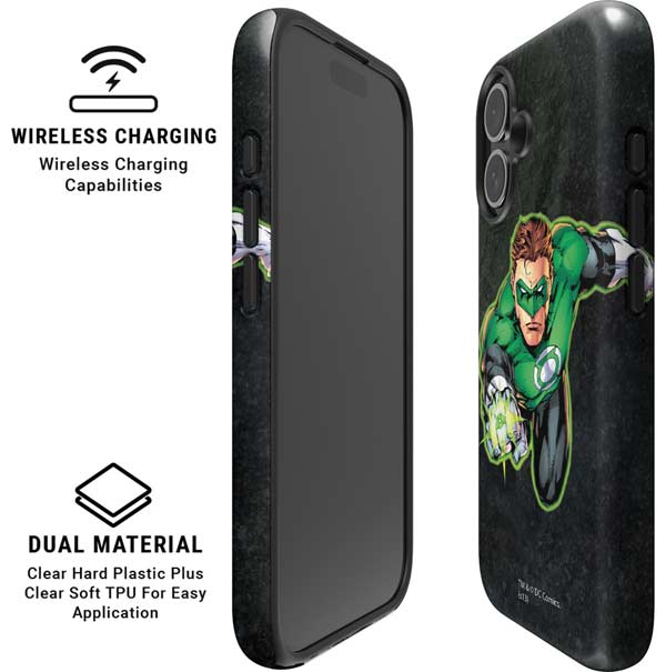 DC Comics Green Lantern Portrait Art by Jim Lee iPhone 16 Plus Magsafe Impact Case