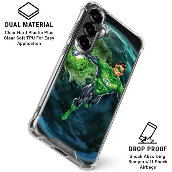 DC Comics Green Lantern Action Pose in Space Galaxy S26 Plus Clear Case