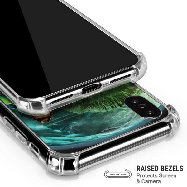 DC Comics Green Lantern Action Pose in Space iPhone X/XS Clear Case