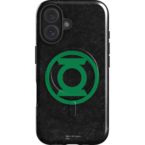 DC Comics Green Lantern Logo Black Background iPhone 16 Plus Magsafe Impact Case