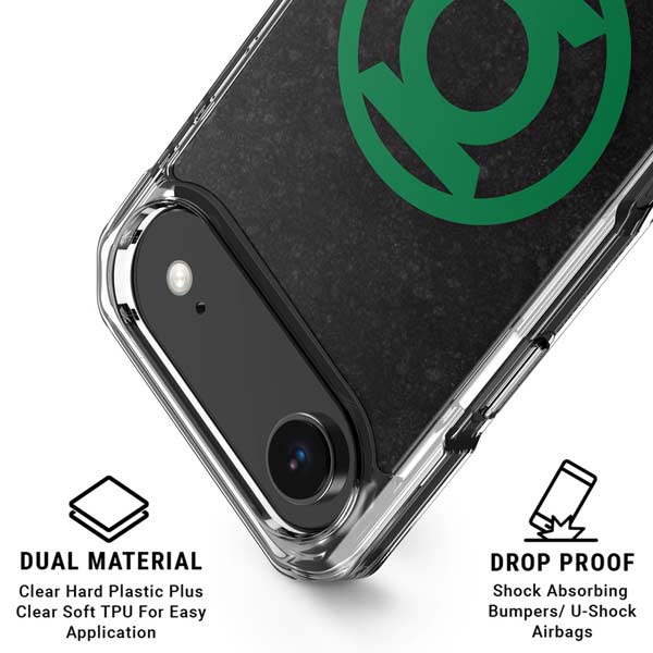 DC Comics Green Lantern Logo Black Background iPhone 17 Air Clear Case