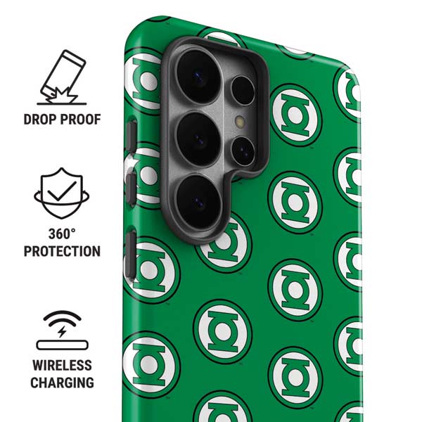DC Comics Green Lantern Logo Pattern Galaxy S26 Ultra Impact Case